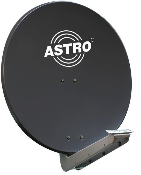 1St. Astro SAT 90A Alu Offsetspiegel 90cm anthrazit