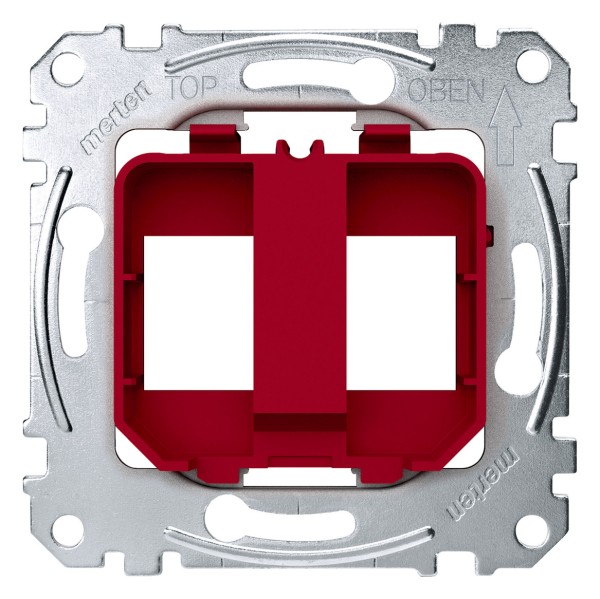 1St. Merten MEG4566-0006 Tragplatten für Steckverbinder Modular Jack, rot