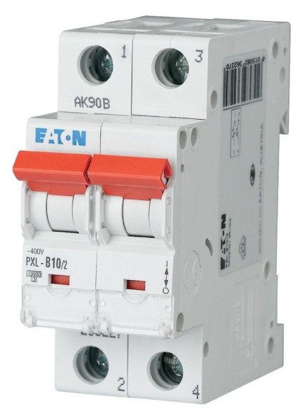 1St. Eaton 236285 Leitungsschutzschalter, 10 A, 2p, Charakteristik: C PXL-C10/2