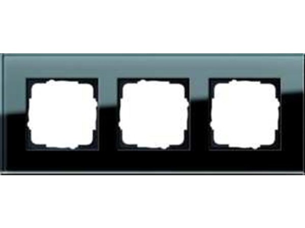 1St. Gira 021305 Rahmen 3fach Esprit Glas Schwarz