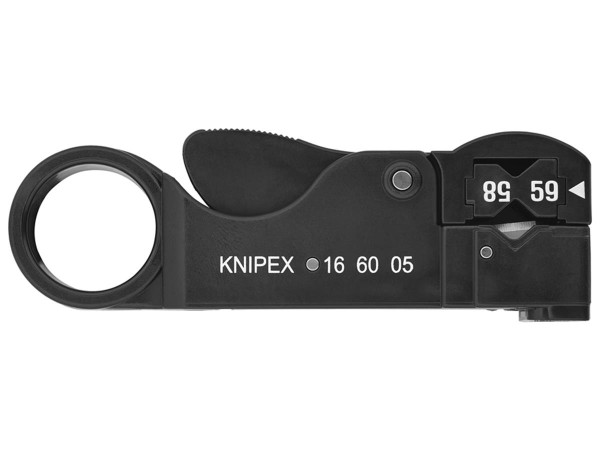 1St. Knipex 16 60 05 SB Koax-Abisolierwerkzeug RG 58 / RG 59 / RG 62 105 mm