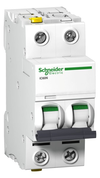 1St. Schneider Electric A9F03202 Leitungsschutzschalter iC60N, 2P, 2A, B Charakteristik