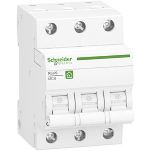 1St. Schneider Electric R9F24316 Leitungsschutzschalter Resi9 3P, 16A, C Charakteristik, 6kA