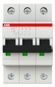 1St. ABB S203M-C32 Sicherungsautomat C-Char., 10kA, 32A, 3-polig 2CDS273001R0324