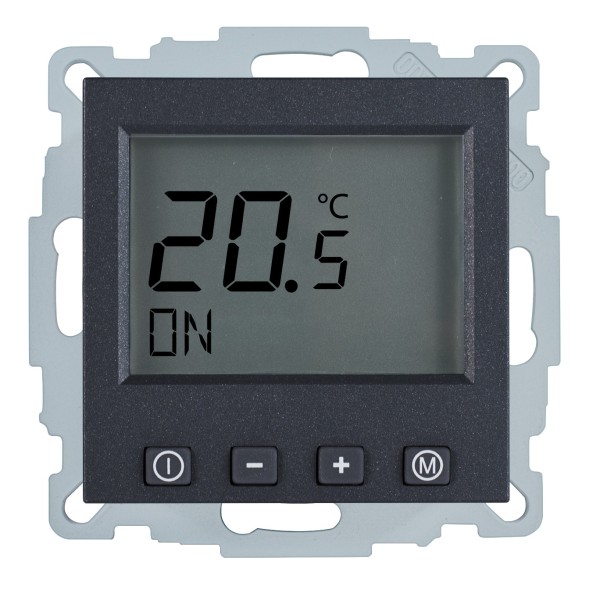 1St. Halmburger 6917 ERD-55 (ant/JU) Raumtemperaturregler 230 V u.P. Digital ohne Uhr anthrazit matt