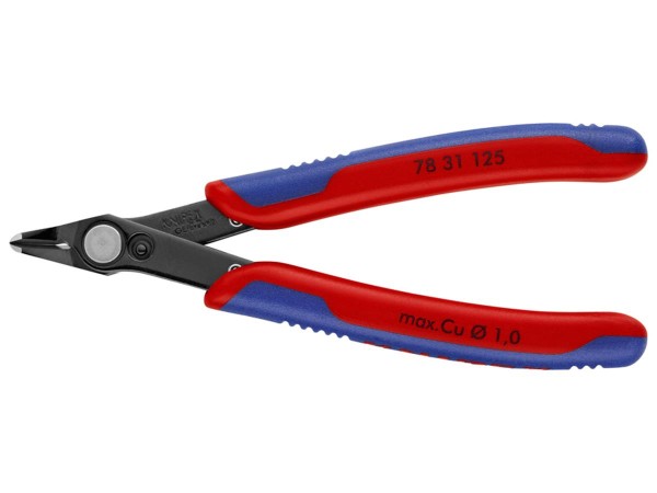 1St. Knipex 78 31 125 Elektronic Super Knips schmaler Kopf, ohne Drahthalter, weicher Draht bis d= 1 mm 125 mm