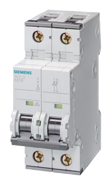 1St. Siemens 5SY6206-6 Leitungsschutzschalter 400V 6kA, 2-polig