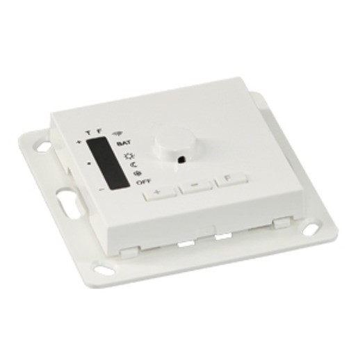 1St. Eldat ST01E5001-01-02K, Temperatursensor Heizung Easywave 868 MHz Format 55 1-Kanal PWM/Ein/Aus weiß glänzend