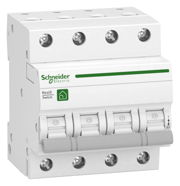 1St. Schneider Electric R9S64463 Lasttrennschalter Resi9, 3P+N, 63A, 415V AC