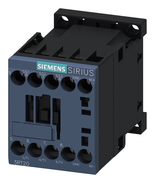 1St. Siemens 3RT20171BB42 Schütz, AC-3, 12 A/5,5 kW/400V, 3-polig, DC 24V, 1Ö, Schraubanschluss 3RT2017-1BB42