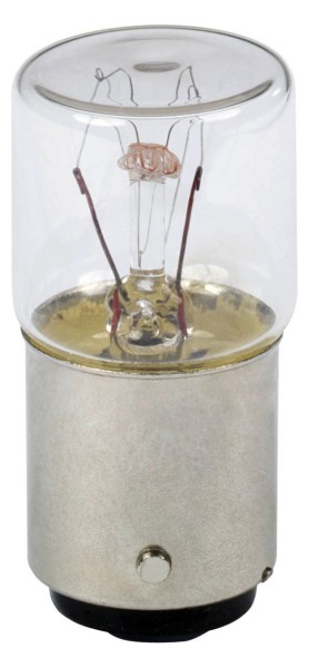 1St. Schneider Electric DL1BEM Glühlampe, transparent f. Befehls. u. Meldegeräte, BA 15d, 230V 7 W