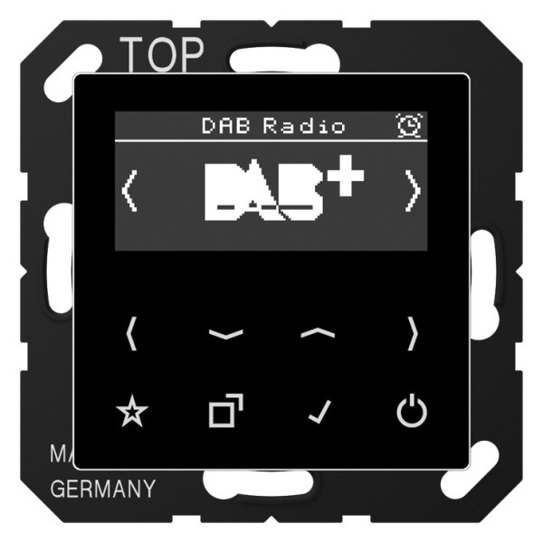 1St. Jung DABASW Smart Radio DAB+ Digitalradio Display Sensortasten UKW DAB+ DAB A SW