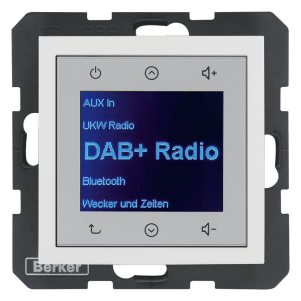 1St. Berker 29848989 Radio Touch UP DAB+ S.1/B.x polarweiß glänzend