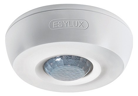 1St. Esylux MD 360/8 Basic weiß Decken-Bewegungsmelder 360, Aufputz, Reichweite ca. D: 8 m, Nulldurch EB10430404