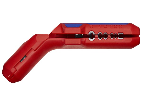 1St. Knipex 16 95 02 SB Universal-Abmantelungswerkzeug ErgoStrip für Rundkabel d= 8 - 13 mm, Linkshänder 130 mm