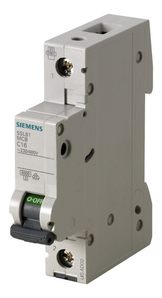 1St. Siemens 5SL6104-7 Leitungsschutzschalter 230/400V 6kA, 1-p