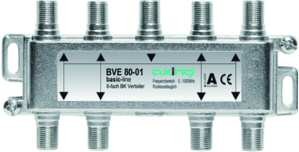 1St. Axing BVE8001 BK-8-fach Verteiler 5-1000 MHz