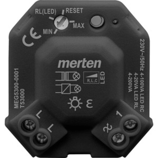 1St. Merten MEG5300-0001 Universal LED Dimmermodul, schwarz