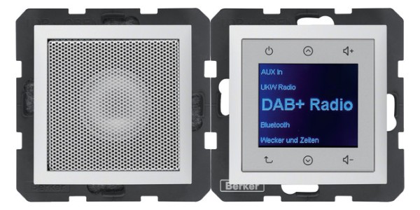 1St. Berker Radio Touch 30809909 m.Lautsprecher DAB+Bluetooth S.1/B.x polarweiss matt