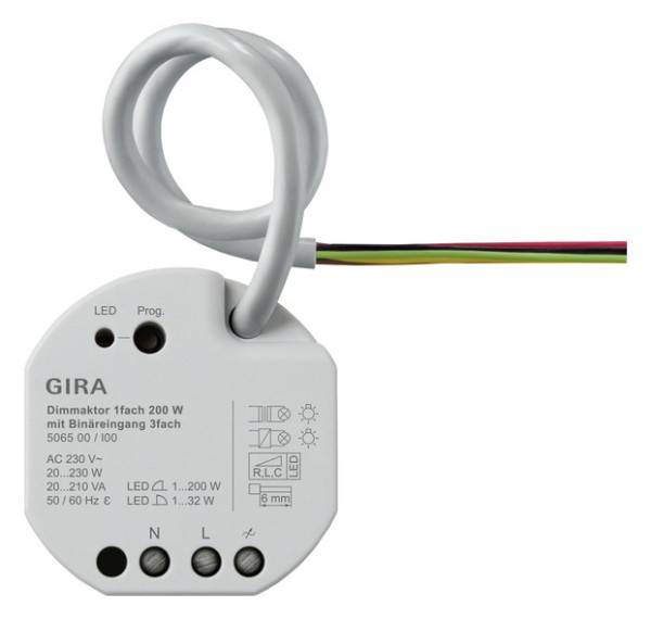 1St. GIRA Dimmaktor 1f 200W UP KNX 506500 Secure