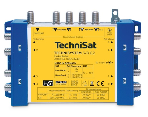 1St. Technisat TECHNISYSTEM58G Multischalter 5/8 Technisystem