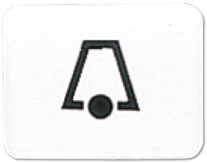 1St. Jung 33KWW Taster-Symbol Klingel 33 K WW
