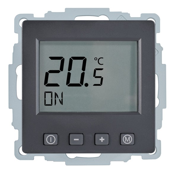 1St. Halmburger 6947 ERD-58 (ant/BE) Raumtemperaturregler 230 V u.P. Digital ohne Uhr anthrazit samt