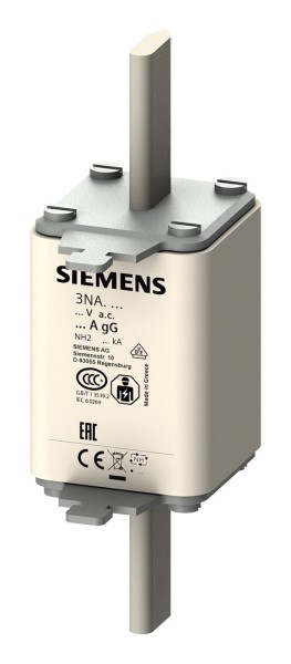 3St. Siemens 3NA3222 NH-Sicherungseinsatz, NH2, In: 63 A, gG,