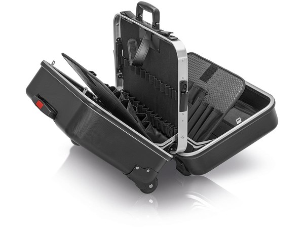 1St. Knipex 00 21 41 LE Werkzeugkoffer BIG Twin - Move ABS-Koffer, Farbe schwarz, mit Trolley 445 x 350 x 105 mm (innen)