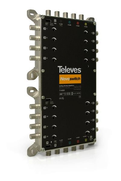1St. Televes MS516C 5 in 16 Guss-Multischalter NEVO, receiverpowered, kaskadierbar
