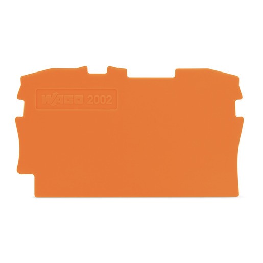 25St. Wago 2002-1292 Abschluss- und Zwischenplatte 2,5mm orange