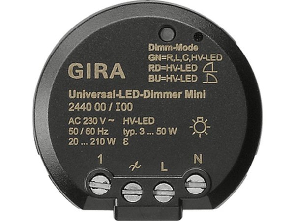 1St. Gira 244000 S3000 Universal-LED-Dimmer Mini