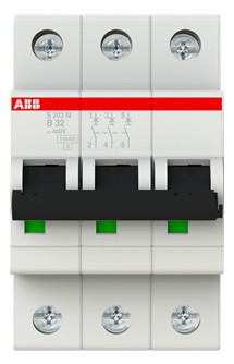 1St. ABB S203M-B32 Sicherungsautomat B-Char. 10kA 32A 3-polig 2CDS273001R0325