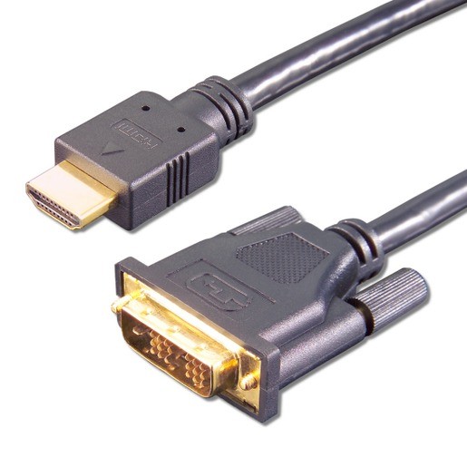 2m E+P Elektrik HDMI 3 HDMI(19P)-DVI(18+1) Kabel 2M