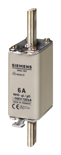 3St. Siemens 3NA3024 NH-Sicherungseinsatz, NH0, In: 80 A, gG,