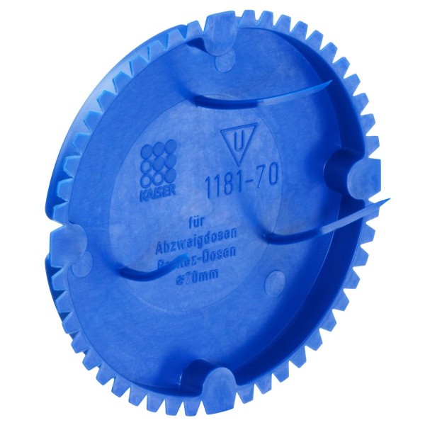 25St. Kaiser 1181-70 Signaldosendeckel für 70mm Abzweigdose blau 118170