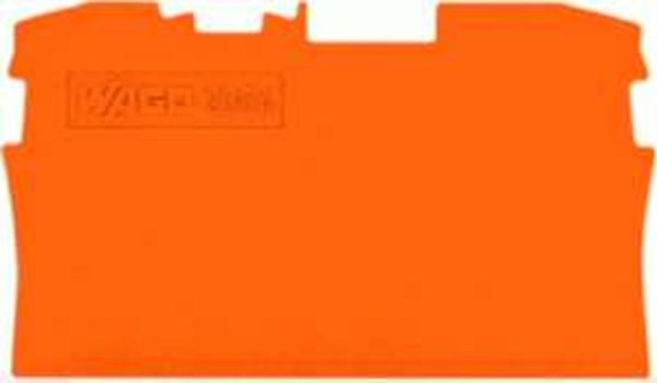 25St. Wago 2004-1292 Abschluss- und Zwischenplatte orange 20041292