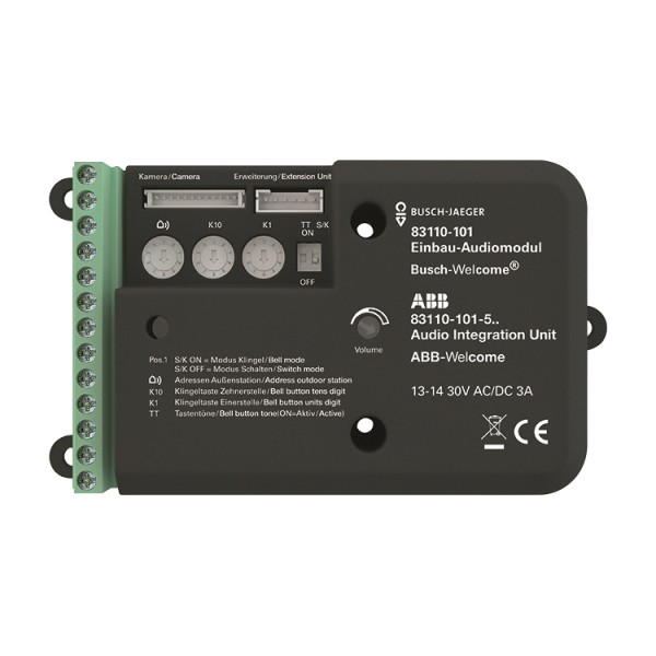 1St. Busch-Jaeger 83110-101 Einbau-Audiomodul Busch-Welcome (2-Draht-System)