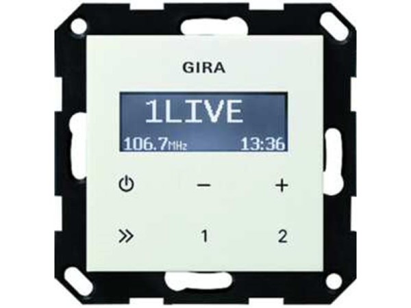 1St. Gira 228403 UP Radio RDS ohne Lautsprecher System 55 Reinweiß
