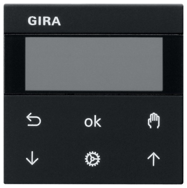 1St. Gira 5366005 S3000 Jalousie+ Schaltuhr Display System 55 Schwarz matt