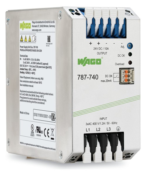1St. Wago 787-740 Primär getaktete Stromversorgung Eco 3-phasig