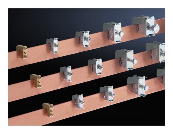 1St. Rittal SV 3457.500 Leiteranschlussklemmen für Rundleiter 16-50 mm²/lam. Kupfer (für E-Cu