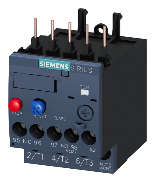 1St. Siemens 3RU21161AB0 Überlastrelais 1,1-1,6A Motorschutz S00, Class 10, Schützanbau 3RU2116-1AB0