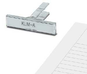 10St. Phoenix Contact KLM-A Klemmenleistenmarker zur Leistenkennzeichnung höhenverstellbar zu verwenden bei Endhaltern E/UK E/NS 35 N oder CLIPFIX 35