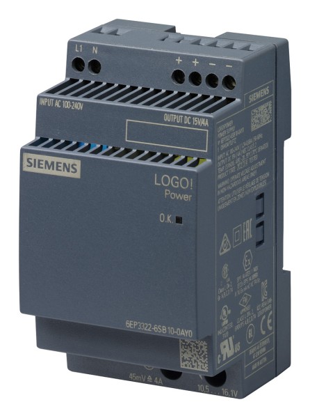1St. Siemens 6EP3322-6SB00-0AY0 Stromversorgung LOGO!Power, 1-phasig DC