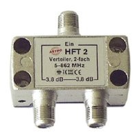 1St. Astro HFT 2 Verteiler 2-Fach 3,5 dB, 5-1000 MHz 408020 HFT2