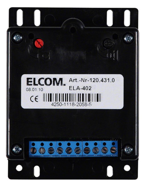 1St. Elcom 1204310 ELA-402 Türlautsprecher EB 1+n schwarz
