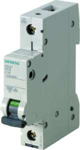 1St. Siemens 5SL6102-7 Leitungsschutzschalter 230/400V 6kA, 1-p