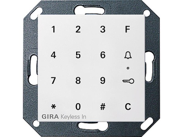 1St. Gira 260503 Gira Keyless In Codetastatur System 55 Reinweiß
