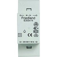 1St. Friedland E3554N Klingeltransformator 240 V/8 V/2 A, grau, E3554 N